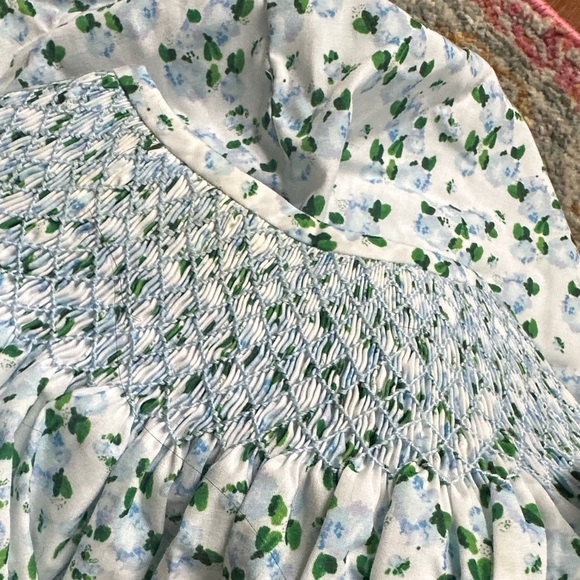 Lottie Dot Hydrangea Baby Romper - Picture 6 of 7